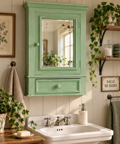 Armoire toilette ancienne - armoire, de