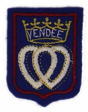 Ecusson brodé (patch／embroidered crest) Vendée - 4,7 x 4 cms