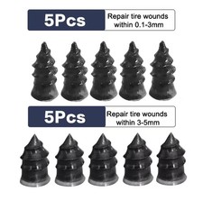 Lot de 10 pcs Kit de réparation crevaison pneu tubeless auto moto quad agricole