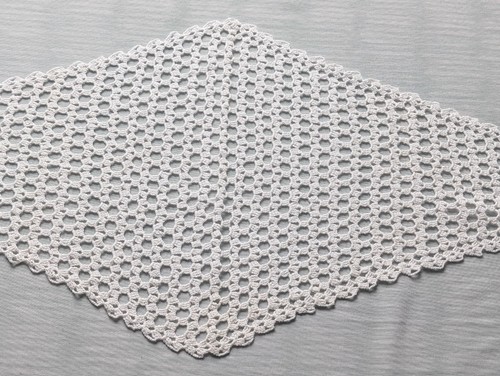 Napperon losange crochet - au,
