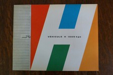 Citroen HZ HY H Van Tube French market sales brochure Delpire ref.10062 + model