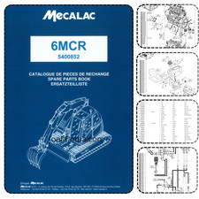 Mecalac 6MCR Excavator Parts Catalog PDF