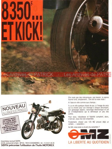 Publicité 125 etz - 125,