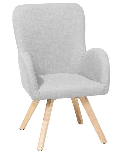 Fauteuil tissu gris clair - gris,