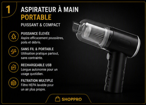 Mini aspirateur sans - aspirateur, fil