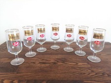 LOT OF 7 HERO PILS BEST 25 CL UNION BRASSERIES PARISIENNES GALLIA beer glasses