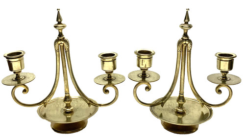 Paire beaux chandeliers - de,