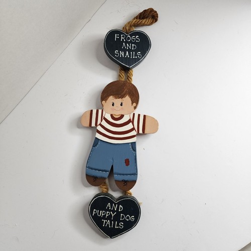 Vintage wood boy - vintage, nursery
