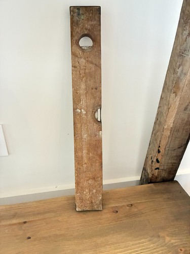 Ancien niveau bulle - ancien, bois