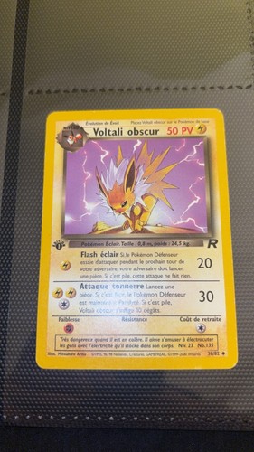 Carte pokémon voltali - voltali, obscur