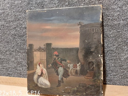 Huile sur toile xixe - toile,