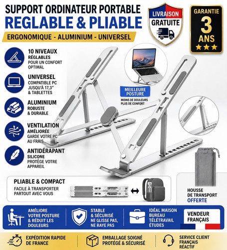 Support ordinateur portable - support,