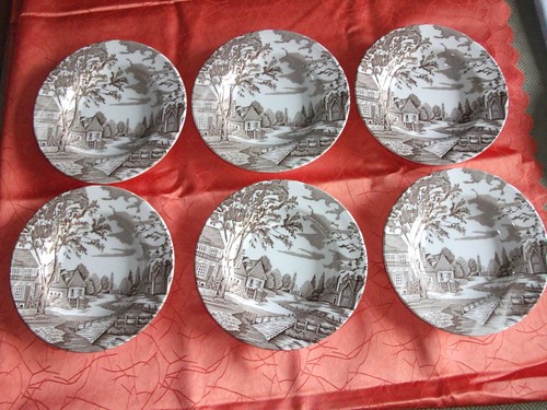 Anciennes assiettes creuses - 6,