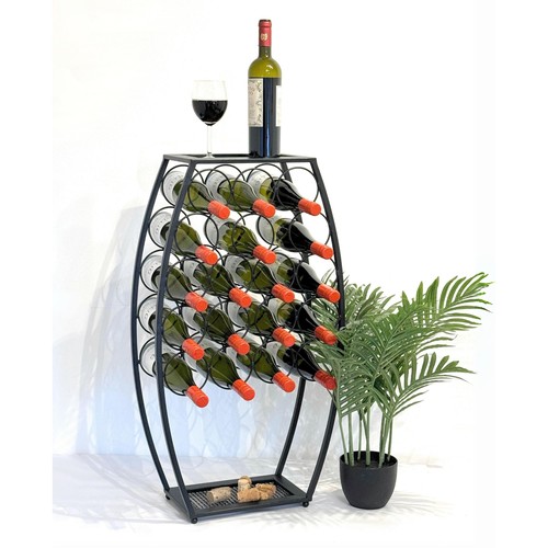 étagère vin métal noir - Étagère, à