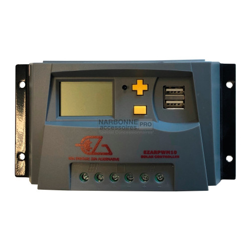 Régulateur solaire 10a pwm - régulateur,