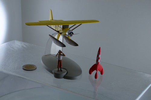 Hydravion jaune tintin - tintin, le