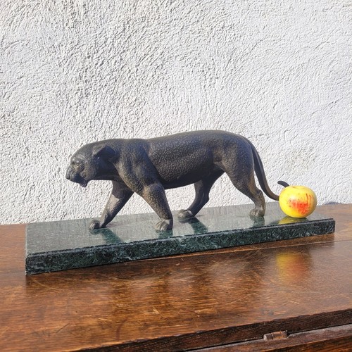 Panthère bronze art - panthère, bronze,