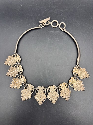 Ancien collier metal rigaux - ancien,