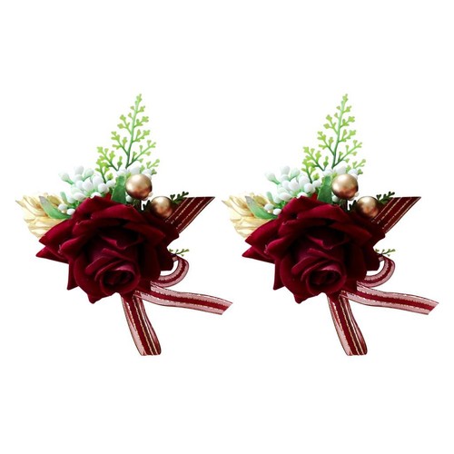 Fleur rose artificielle - 2x,