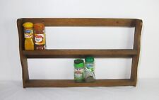 Vintage Oak Wall Spice Shelf