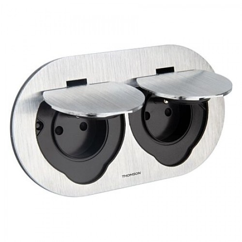 Prise double étanche ronde - ,