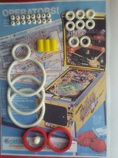FLIPPER GOTTLIEB-SILVER SLUGGER-KIT ELASTIQUES,rubber, CAOUTCHOUC-pinball kit