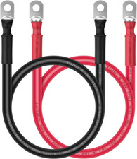 2 Pack 2 AWG Gauge Copper Battery Cable Power Wire Auto-Marine-Inverter-RV-Solar