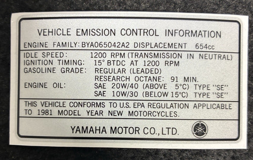 Yamaha xs650 1981 vehicle - yamaha,