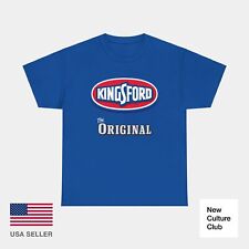 Kingsford The Original Charcoal BBQ Black Blue White T Shirt Heavy Cotton Tee