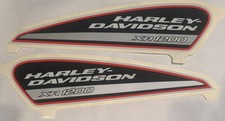 OEM Harley-Davidson XR1200 Tank Decal Set 14030-08 & 14033-08 Early Production