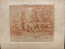 Très Belle Gravure Sanguine