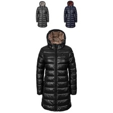 Veste Matelassée Bleue Adelaide Femme Manteau D'Hiver Manteau Matelassé