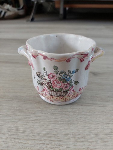 Mini cache pot - faience, sceaux
