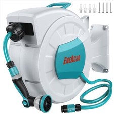 ENEACRO Dévidoir Enrouleur Automatique 20 m - Enrouleur De Tuyau pour Montage Mu