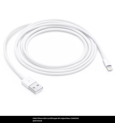 Chargeur câble iphone - chargeur, usb-a