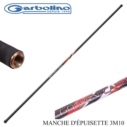 Manche épuisette garbolino - manche, d'épuisette