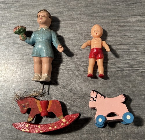 Jouet ancien bois poupée - jouet,