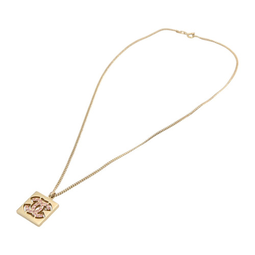 Collier chanel carré logo - chanel, cc