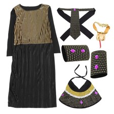  Cleopatra Cosplay Costume Children Halloween Cosplay montrant la tenue de kit