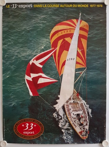 Affiche bateau voile course - voile,