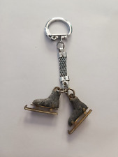 Vintage 60' Antique ICE SKATE Keychain Pair Keychain