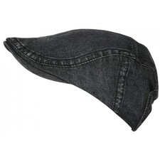 Casquette Noire en Jeans Beret
