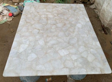 122cm x 91.4cm Blanc Quartz Table Top / Comptoir Haut / Conférence Table