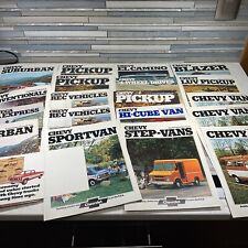1974 Chevy Chevrolet Truck Van El Camino Brochures 20 Pieces
