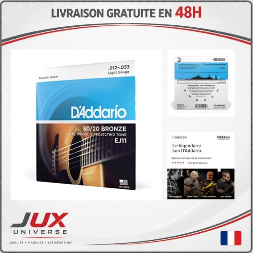 Addario ej11 cordes guitare - ej11,