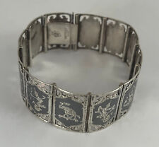 BRACELET ARGENT/ NIELLE/