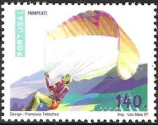 Timbre Sports Parachutisme Parapente Portugal 2165 ** (61017CP)