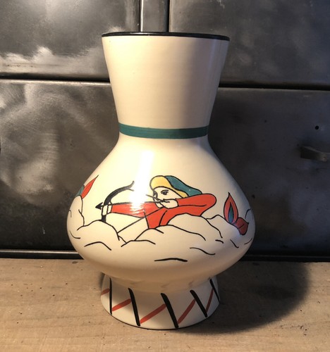 Vase faïence longwy - de,