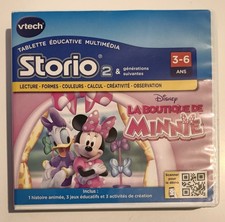 vtech storio 2 la boutique de minnie disney complet version fr etat tbe