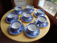 8 Tasses & Sous Tasses  Boch La Louviere 1920 30 Modèle Dragons En Parfait Etat